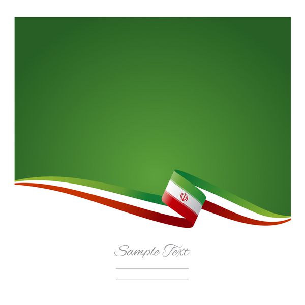 پس زمینه رنگی انتزاعی وکتور پرچم ایران