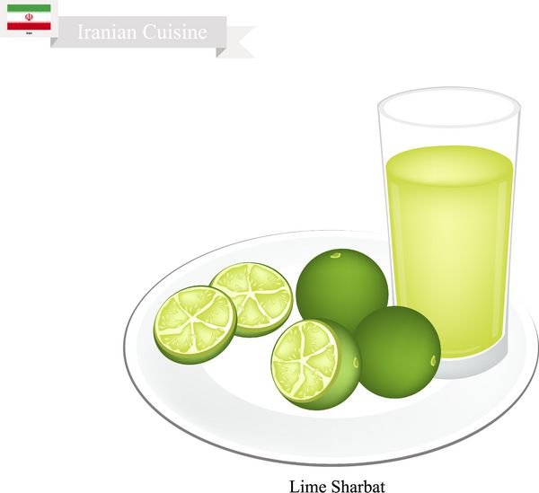غذاهای ایرانی شربت لیمو یا نوشیدنی سنتی از لیموترش و شربت معطر یکی از محبوب ترین نوشیدنی ها در ایران