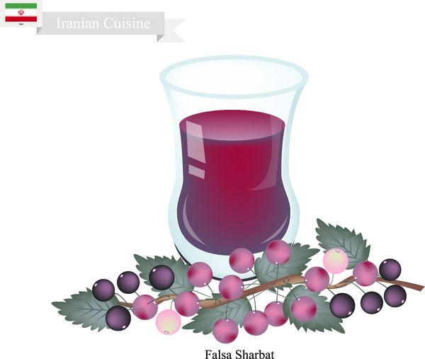 آشپزی ایرانی فالسا شربت یا نوشیدنی سنتی که از grewia asiatica و شربت معطر تهیه می شود یکی از معروف ترین نوشیدنی های ایران