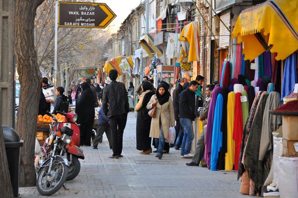 شیراز ایران - 29 دسامبر 2011 بازار وکیل در شیراز ایران