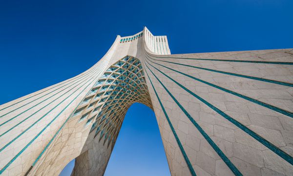 تهران ایران - 15 اکتبر 2016 برج آزادی واقع در میدان آزادی شهر تهران