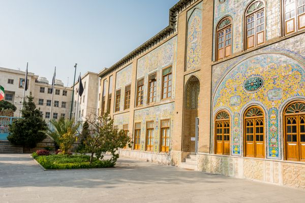 شهر تهران ایران- 9 نوامبر 2016 تحریریه بناهای تاریخی مجموعه گلستان پال در تهران ایران