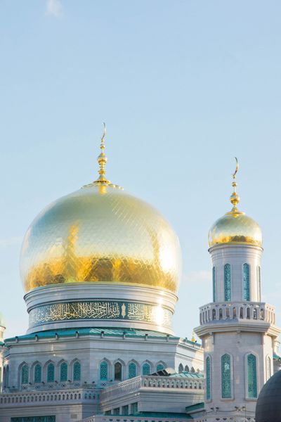 نمایی از مسجد زیبا در مرکز شهر