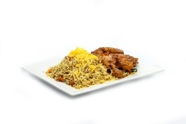 برنج ایرانی با مرغ