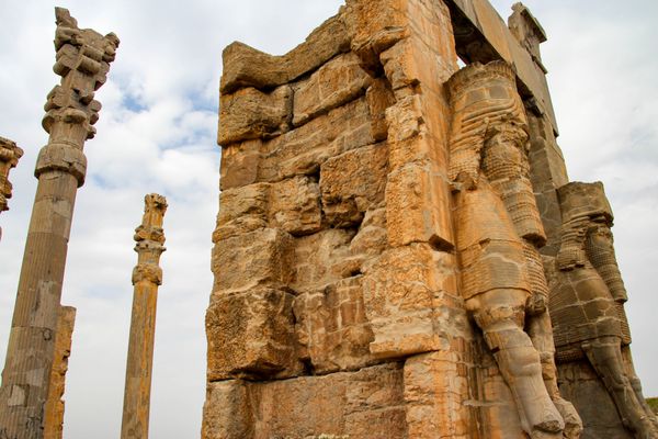  عکس تخت جمشید در زمان هخامنشیان