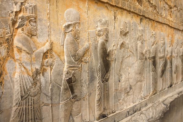  عکس تخت جمشید در زمان هخامنشیان