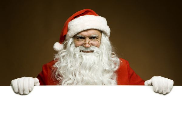 بابا نوئل سنتی با علامت خالی متن خود را اضافه کنید
