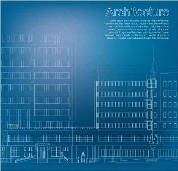 نقشه شهری وکتور پس زمینه معماری بخشی از پروژه معماری پلان معماری پروژه فنی ترسیم حروف فنی طراحی روی کاغذ نقشه ساختمانی