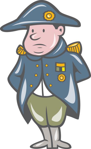 کاریکاتور ژنرال نظامی فرانسوی
