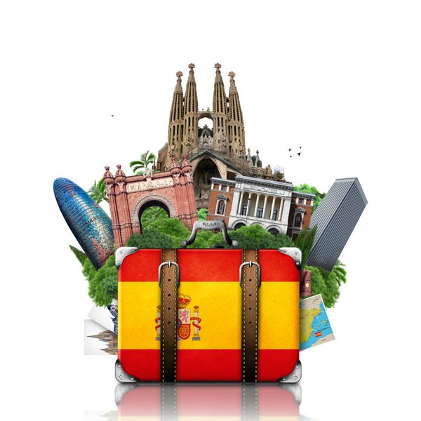 اسپانیا نقاط دیدنی مادرید و بارسلون چمدان مسافرتی