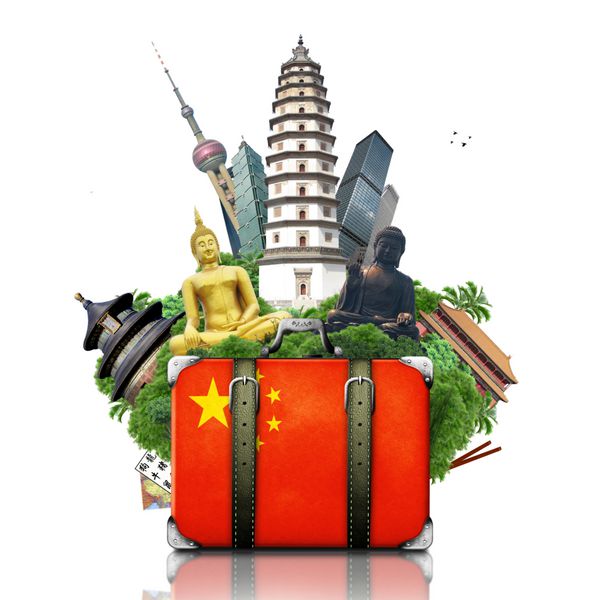 چین نقاط دیدنی چین سفر و چمدان قدیمی