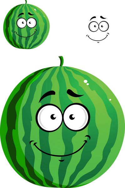 هندوانه کارتونی سبز