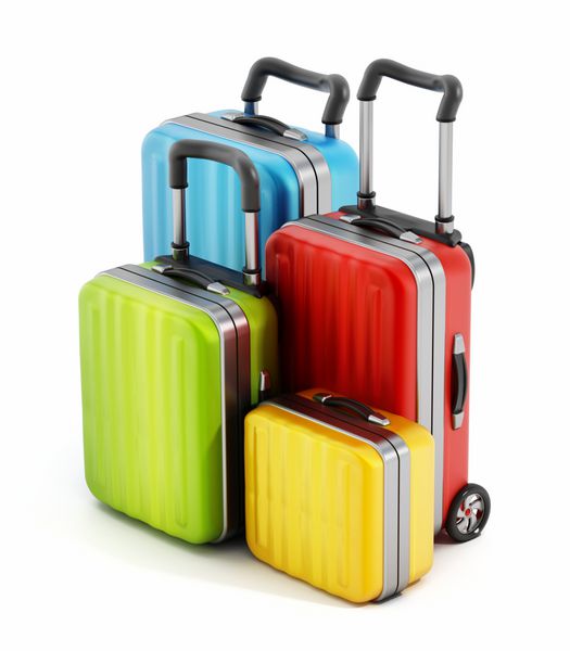چمدان های رنگارنگ