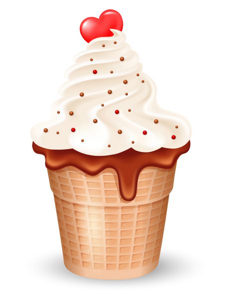  عکس بستنی قیفی شکلاتی