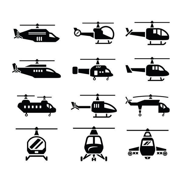 مجموعه نمادهای هلیکوپتر