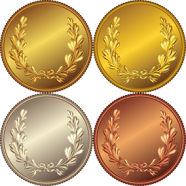 مجموعه ای از سکه های طلا نقره و برنز با تصویر لاو
