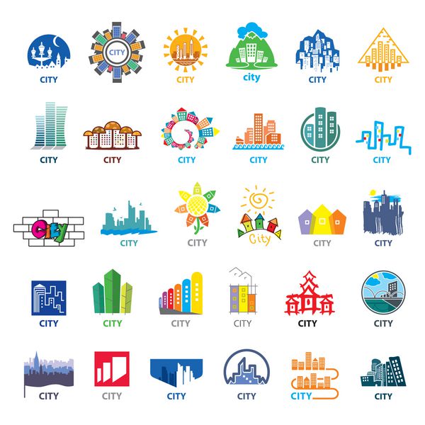 بزرگترین مجموعه لوگوهای وکتور شهرها