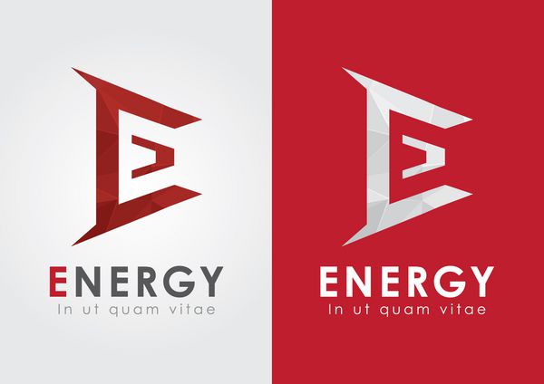 E نماد انرژی از یک الفبا جنبش کسب و کار