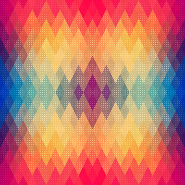الگوی هندسی رنگارنگ