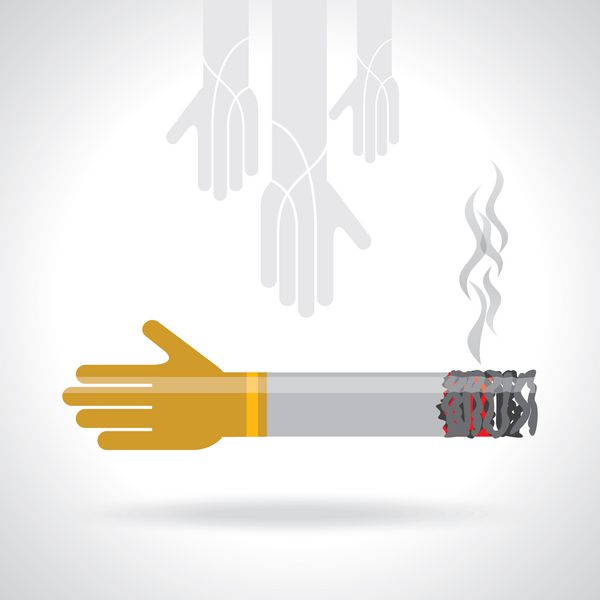ایده خلاقانه سیگار با دست