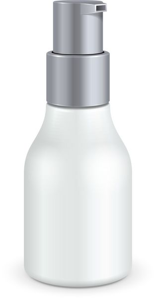 پمپ ژل فوم یا مایع صابون مایع بطری پلاستیکی سفید