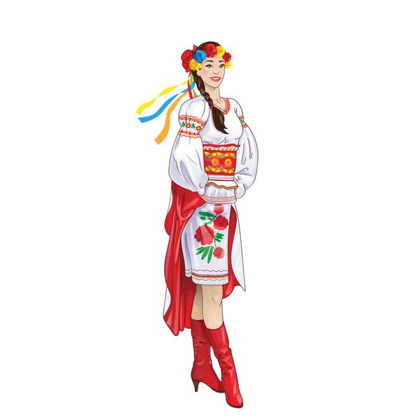 لباس سنتی زن اوکراینی