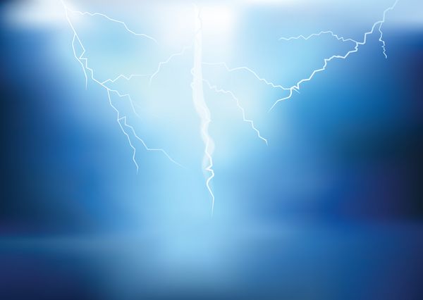  عکس رعد و برق قرمز