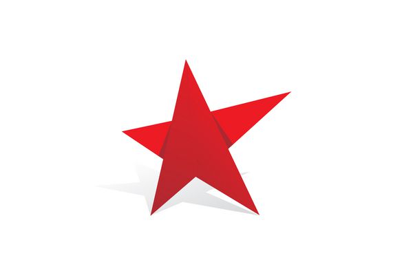 لوگوی وکتور ستاره قرمز پراید هندسه