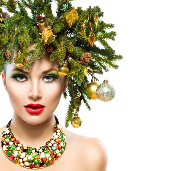 مدل مو و آرایش درخت کریسمس تعطیلات سال نو