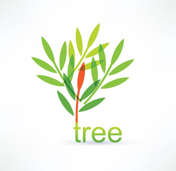 نماد درخت طراحی لوگو