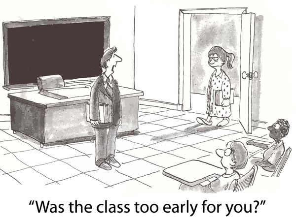 آیا کلاس برای شما زود بود؟