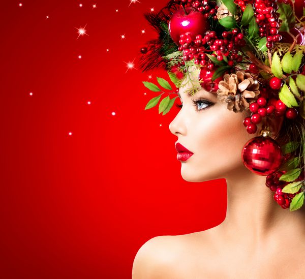 کریسمس زان زن مدل موهای تعطیلات کریسمس زیبا