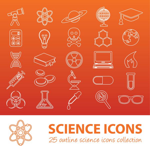 نمادهای طرح کلی علم