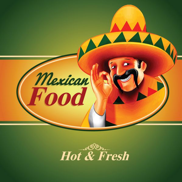 غذای مکزیکی داغ و تازه