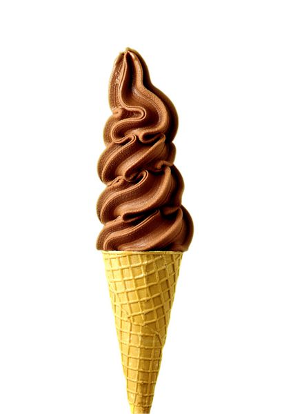 بستنی قیفی با طعم شکلاتی 5