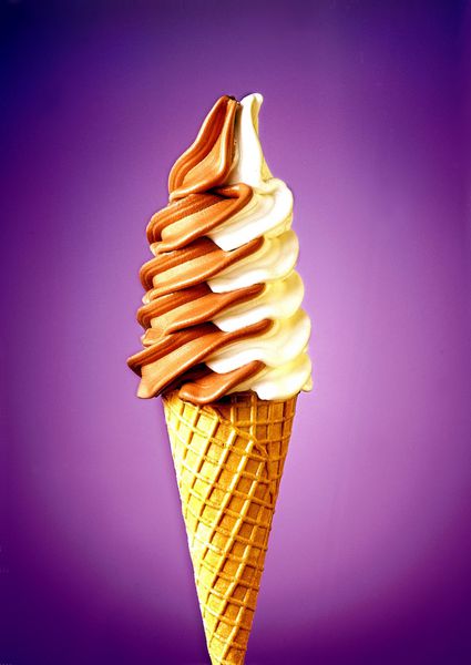  عکس بستنی قیفی شکلاتی