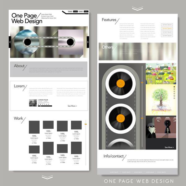 طراحی وب سایت تک صفحه ای مدرن