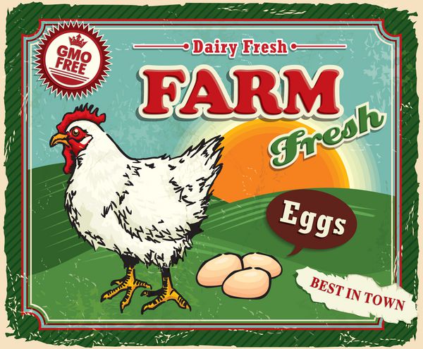 طراحی پوستر Vintage Farm Fresh