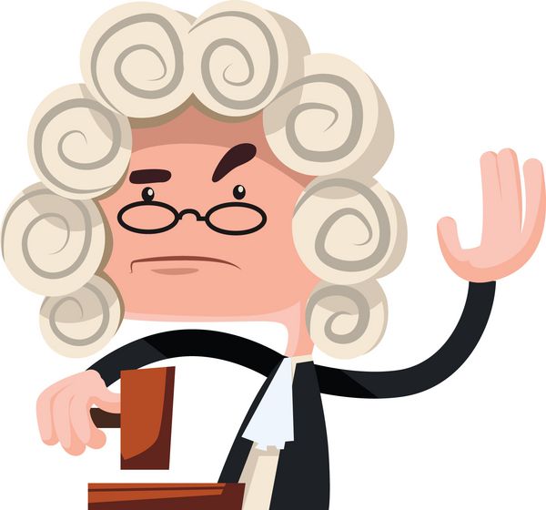قاضی ساخت یک شخصیت کارتونی وکتور حکم