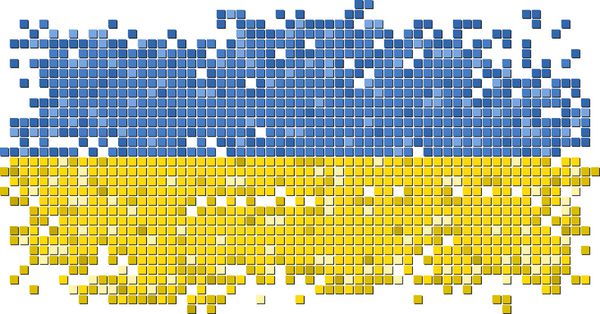 پرچم کاشی گرانج اوکراین وکتور