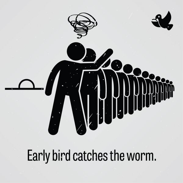 ضرب المثل Early Bird Catches the Worm