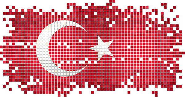 پرچم کاشی گرانج ترکیه وکتور