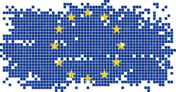 پرچم کاشی گرانج اتحادیه اروپا وکتور