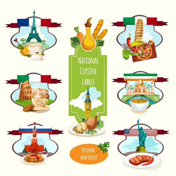 برچسب های غذاهای ملی