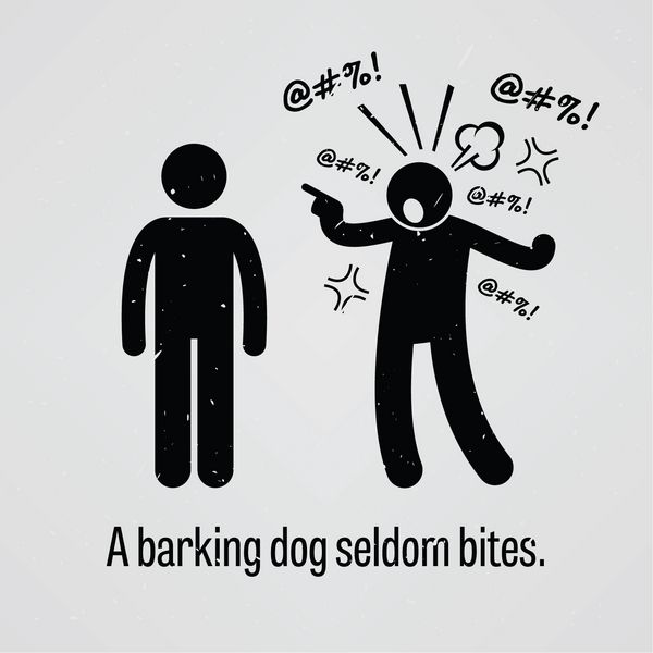 سگ پارس به ندرت گاز می گیرد