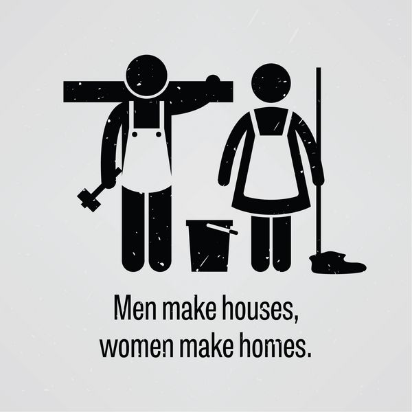 مردان خانه می سازند زنان خانه می سازند