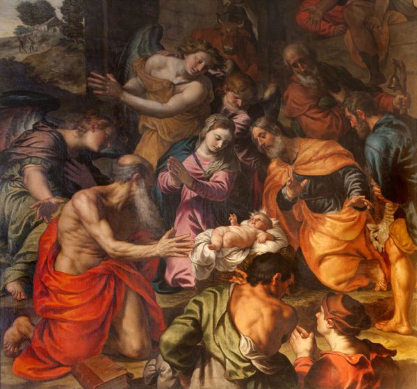 ورونا - 28 ژانویه ولادت توسط الساندرو تورچی از سال 1608 در کلیسای san fermo maggioreon 28 ژانویه 2013 در ورونا ایتالیا