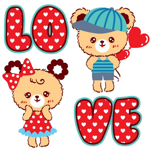 عکس خفن عکس خرس کارتونی عاشقانه