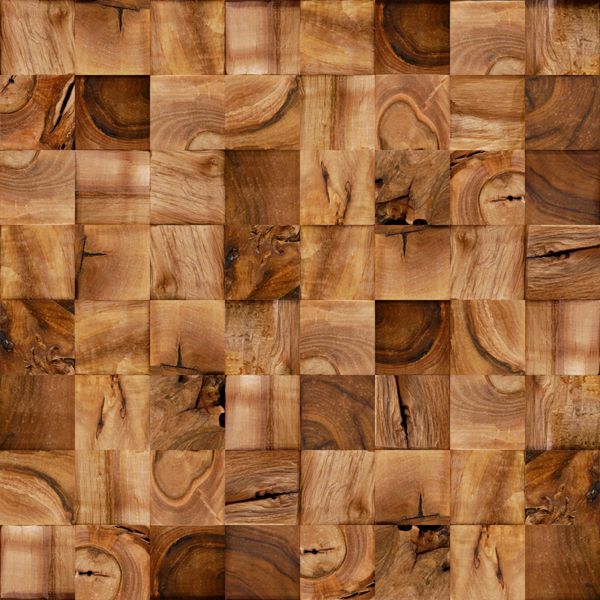 بلوک های چوبی انتزاعی - الگوی مکعبی - آستر شطرنجی - الگوی تابلو فرش - دکوراسیون دیوار داخلی - کاشی های تزئینی دیوار - فرمت مربع - زمینه بدون درز - بافت چوب