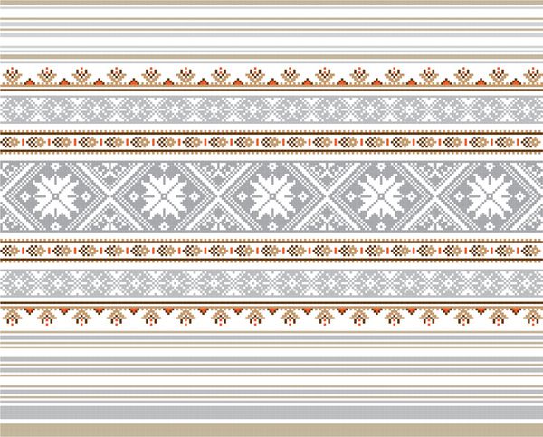 مجموعه ای از الگوهای تزیینات قومی در رنگ های مختلف وکتور از مجموعه زیور آلات بالتو اسلاوی